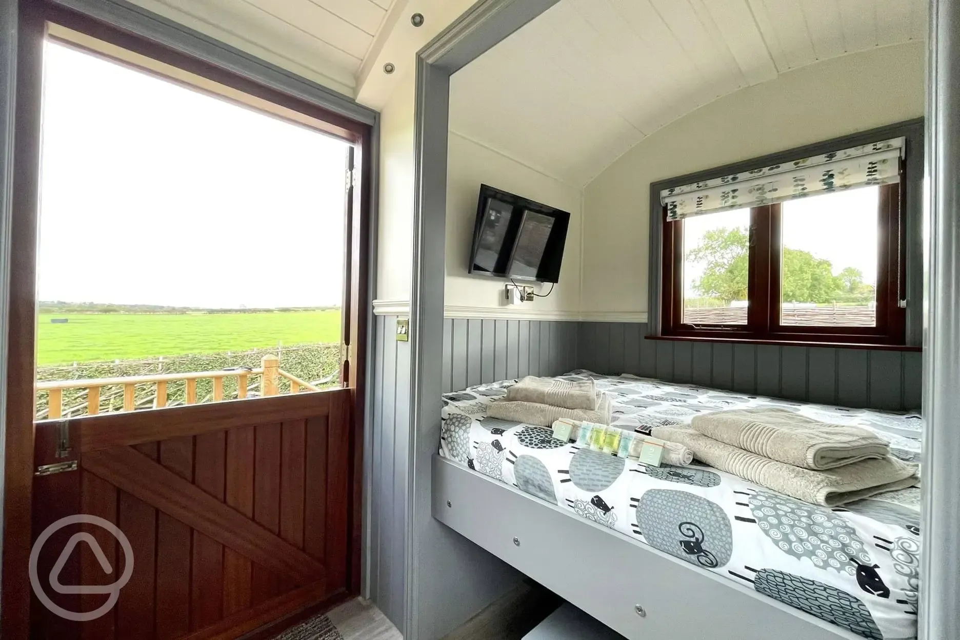 Willow shepherd's hut interior