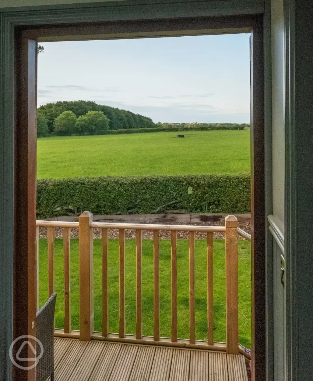 Countryside views from Willow shepherd's hut