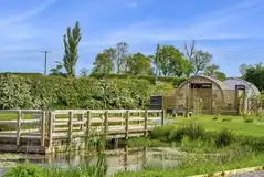 Glencroft glamping pod overlooking the wildlife pond