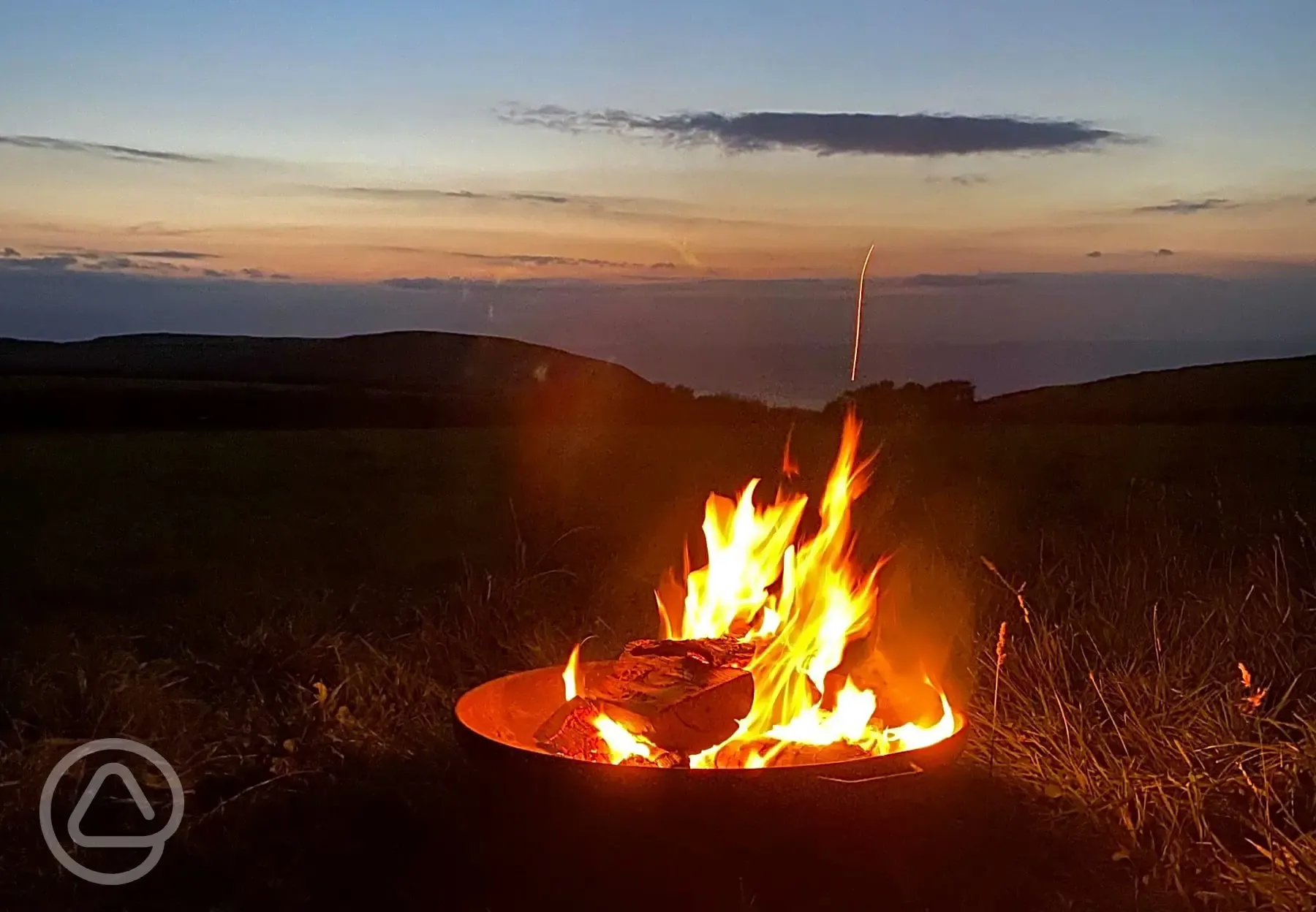 Firepit at night