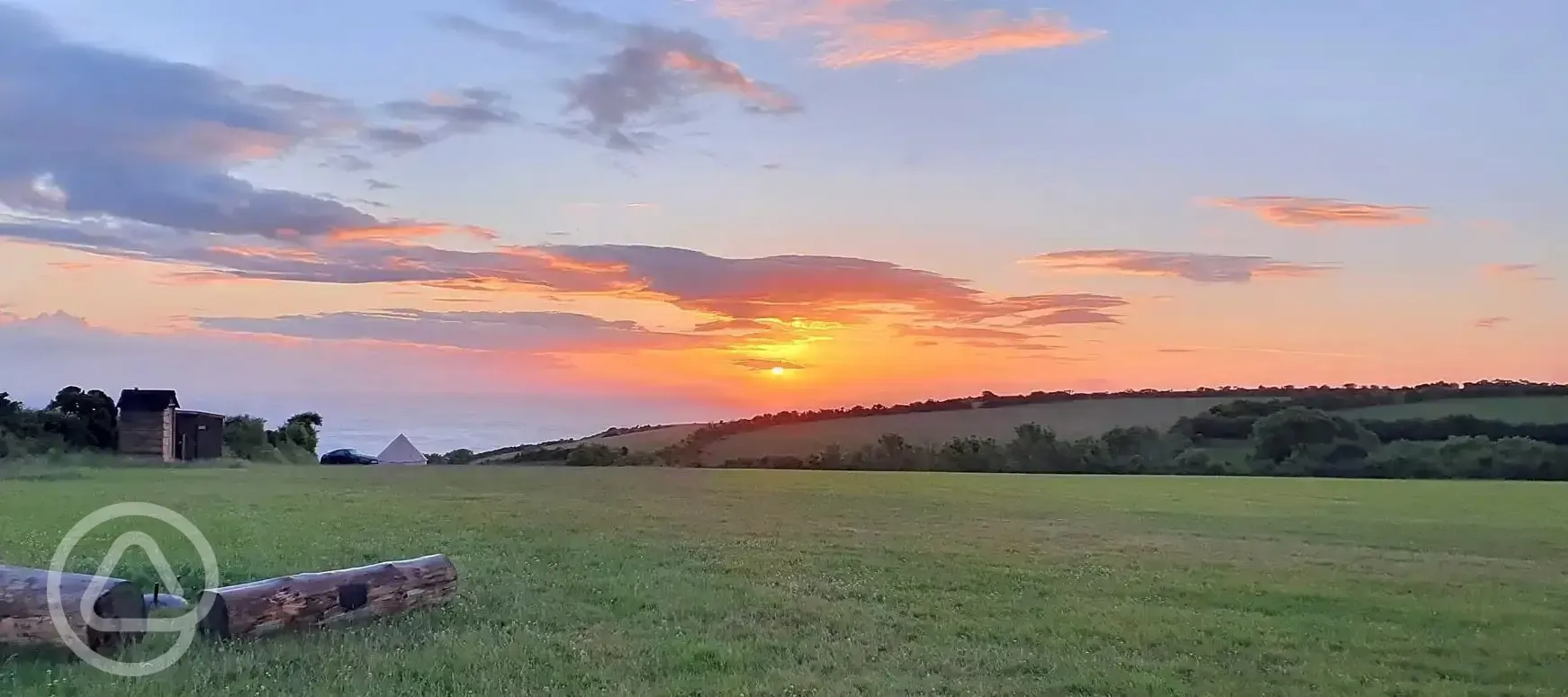 Sunrise at the site