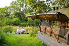 Outside the large landpod