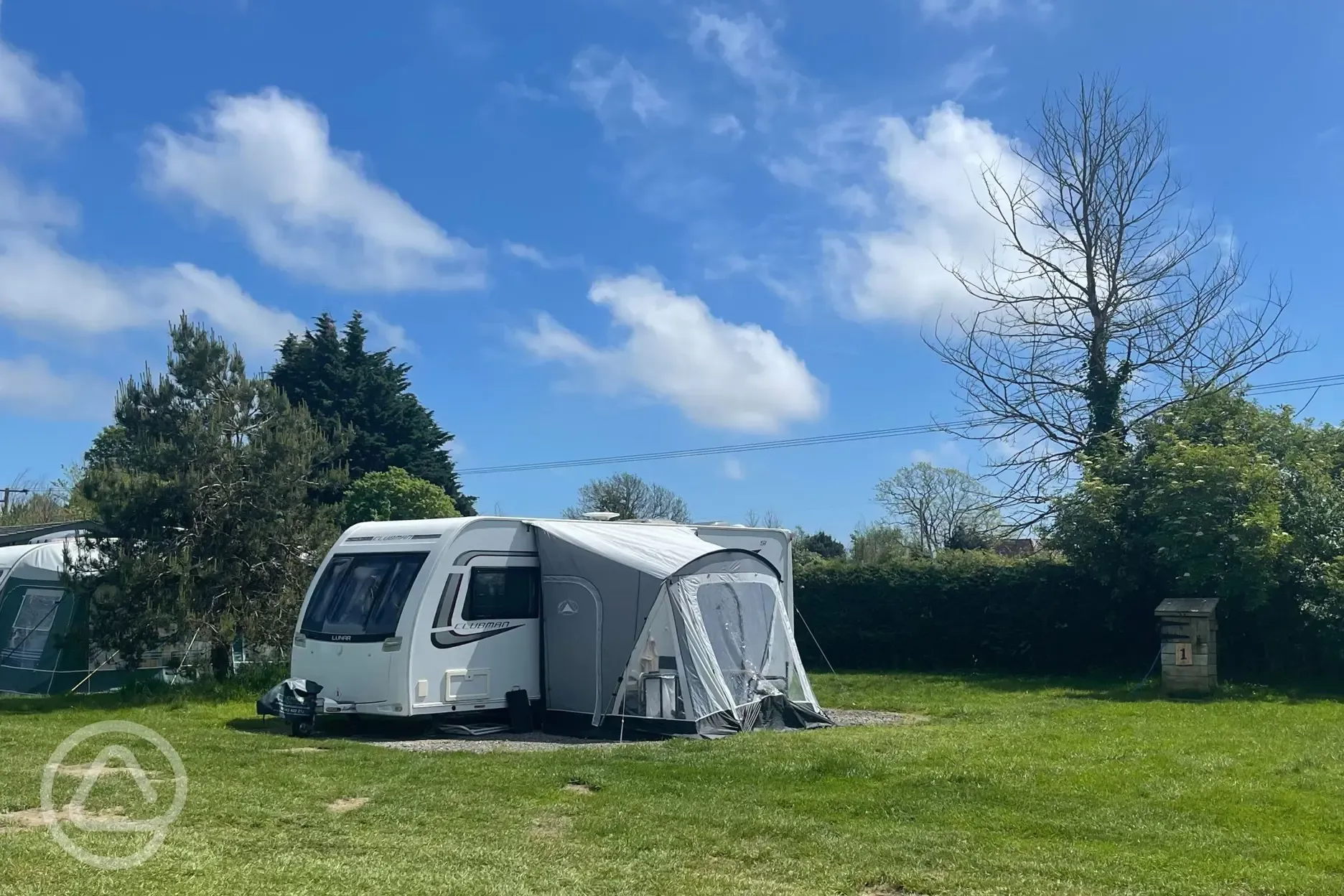 Electric hardstanding touring pitches 
