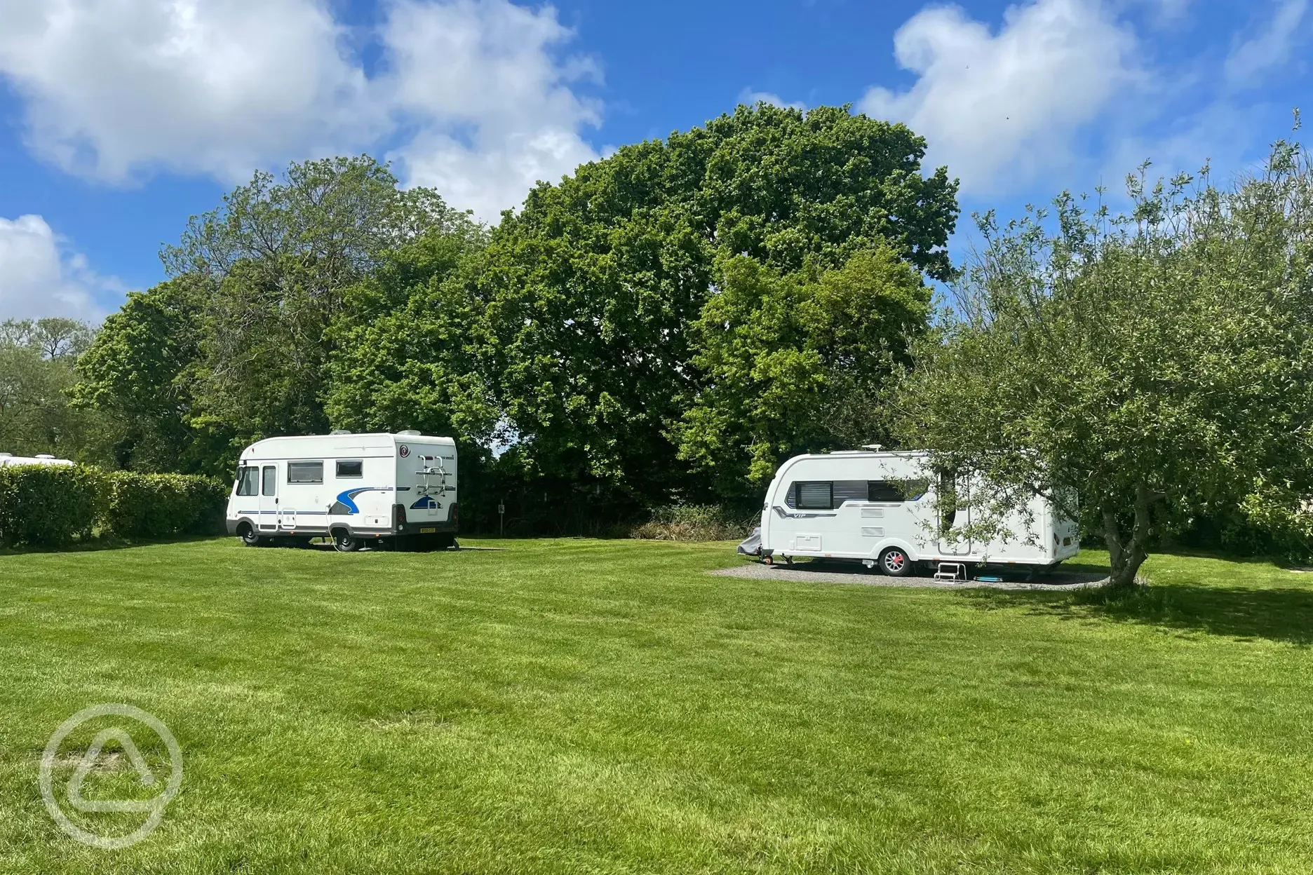 Electric hardstanding touring pitches 