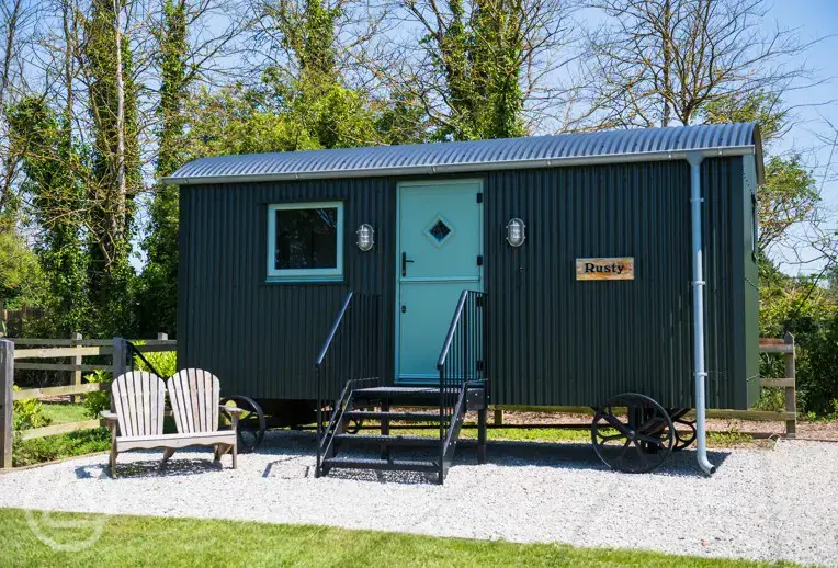 Rusty shepherd's hut