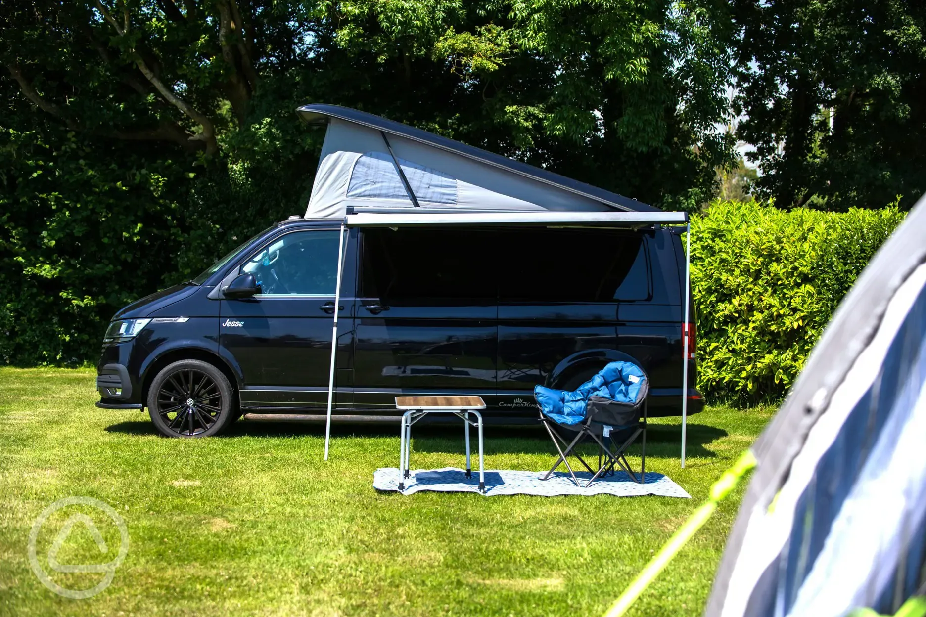 Electric grass touring pitches - Caravan and Motorhome Club members