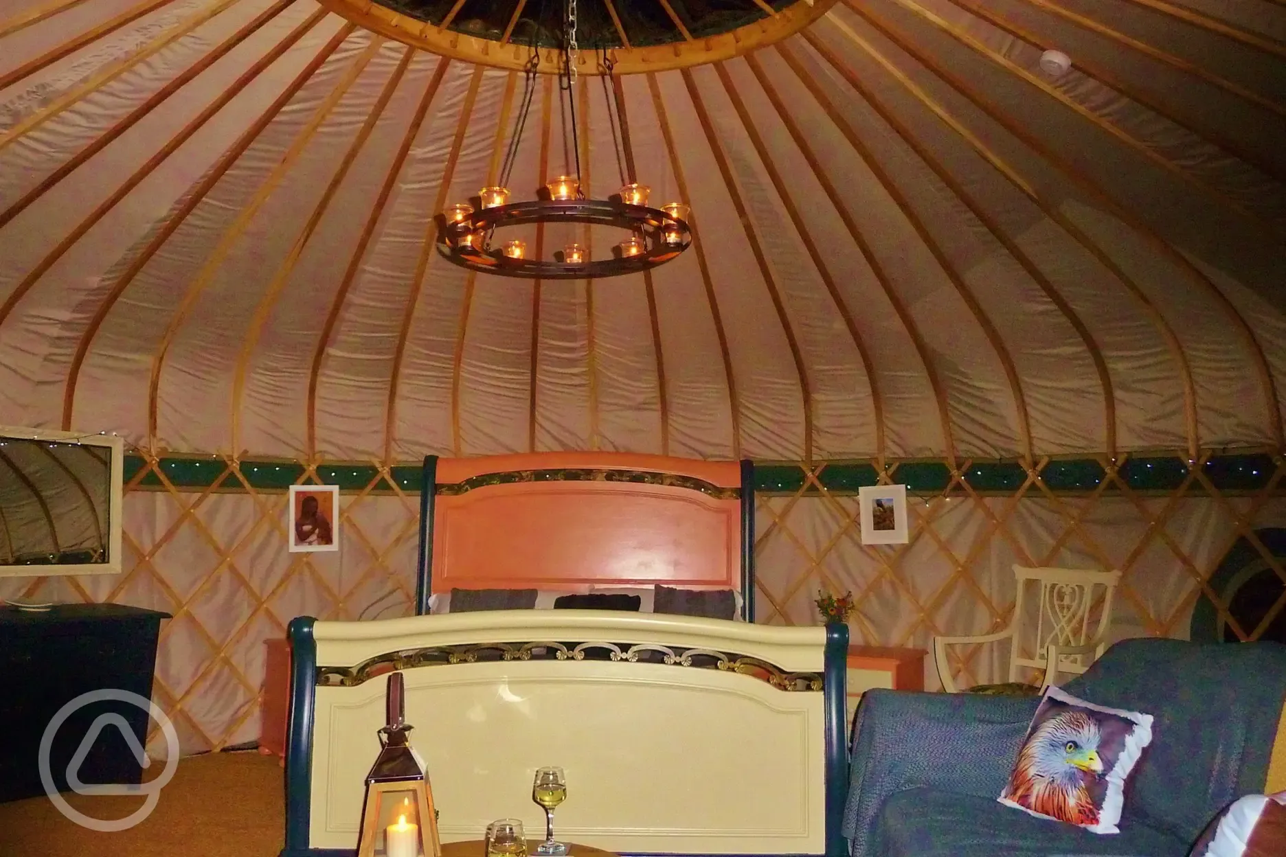 Yurt interior