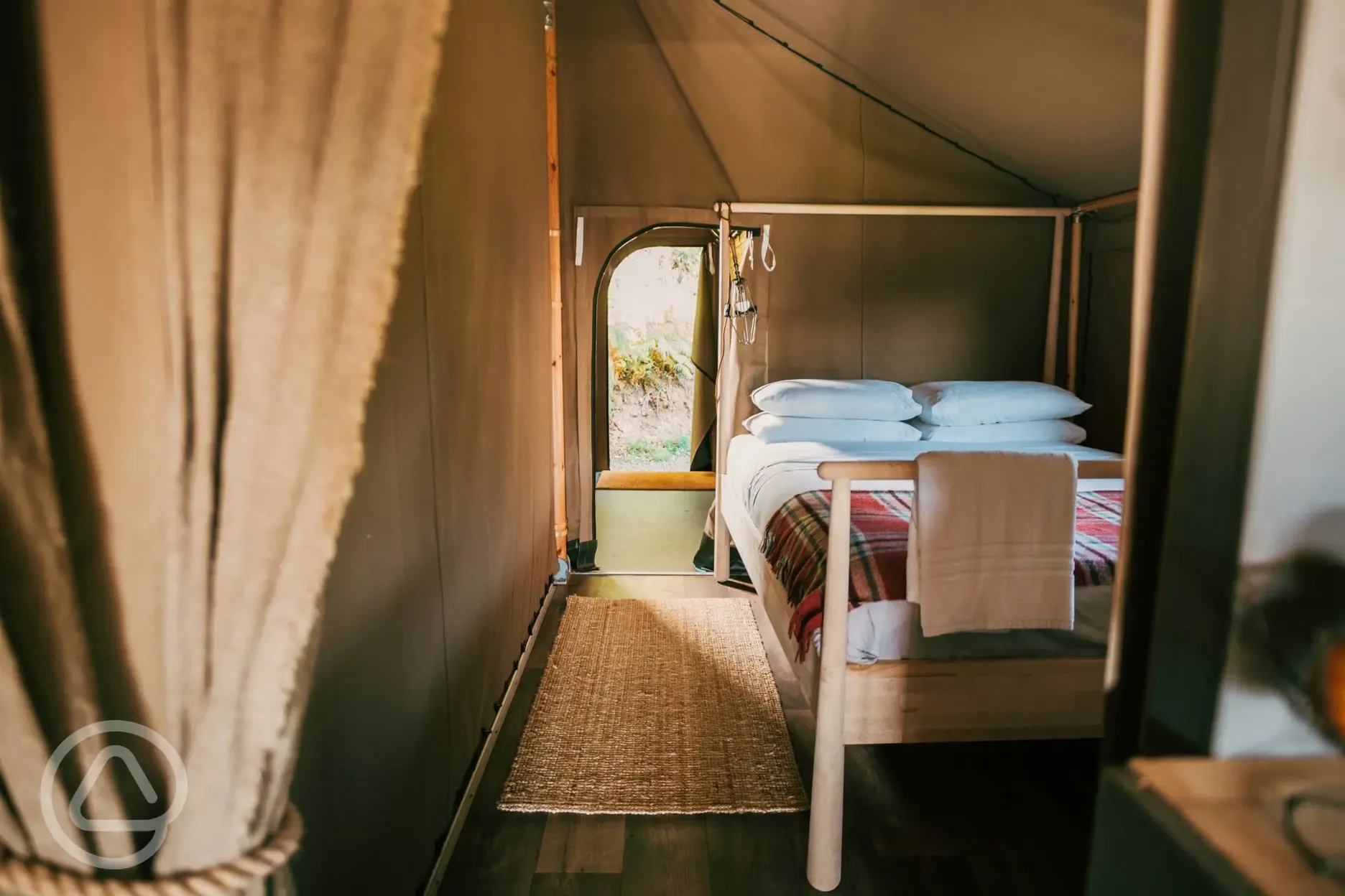 Safari tent double bedroom