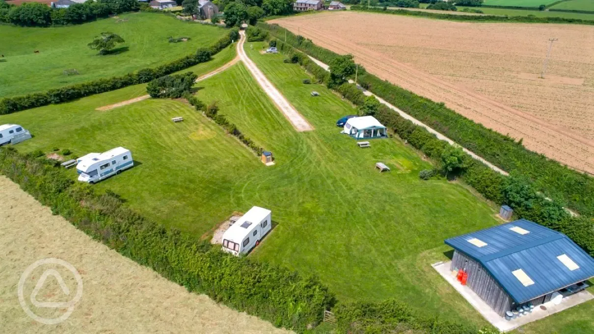 Aerial of the pitches