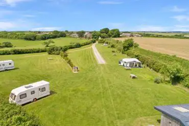 Aerial of the campsite