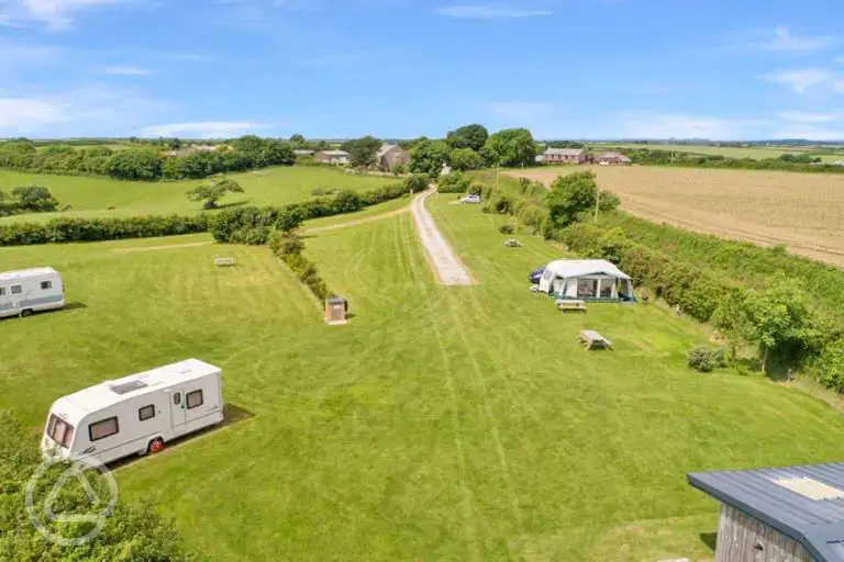 Aerial of the campsite