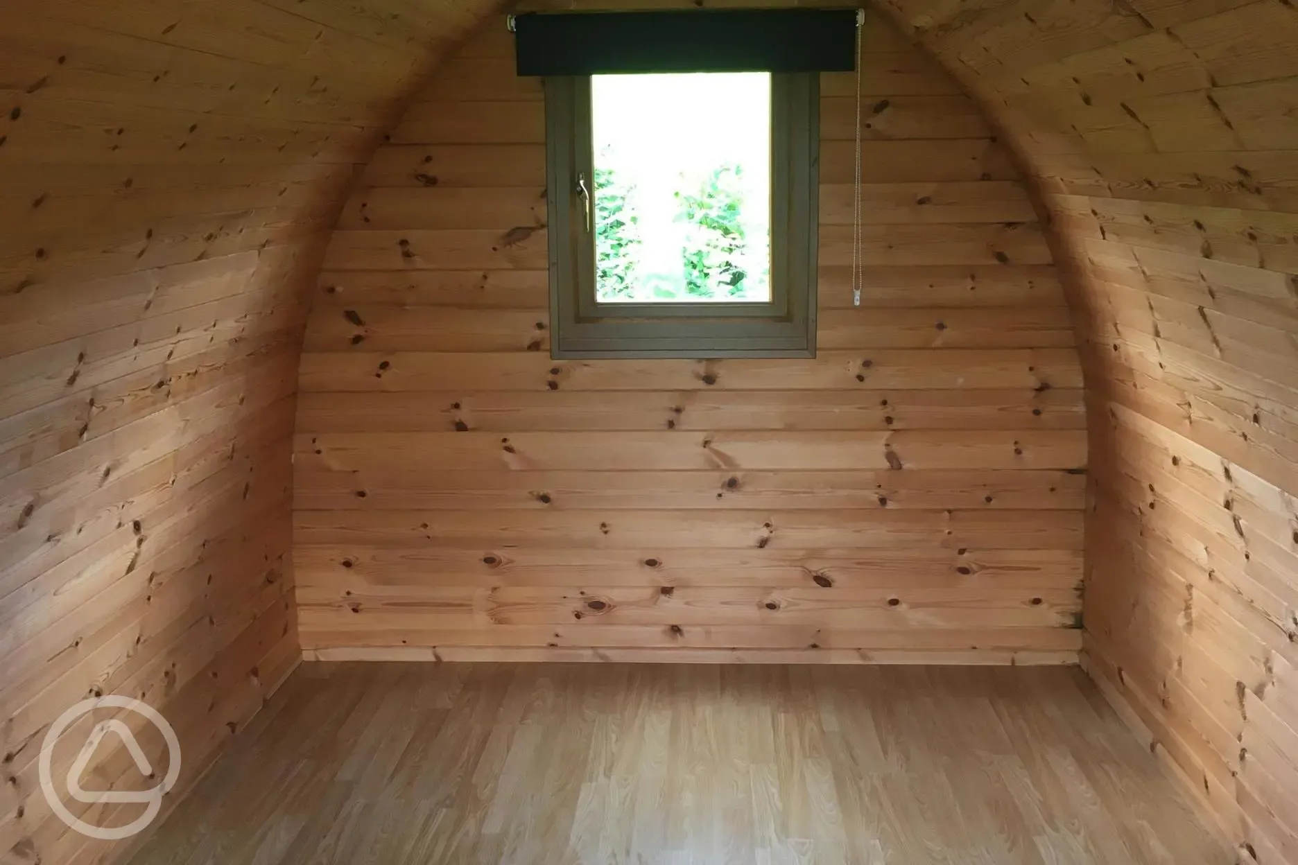 Camping pod interior