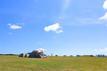 Non electric grass tent pitches 