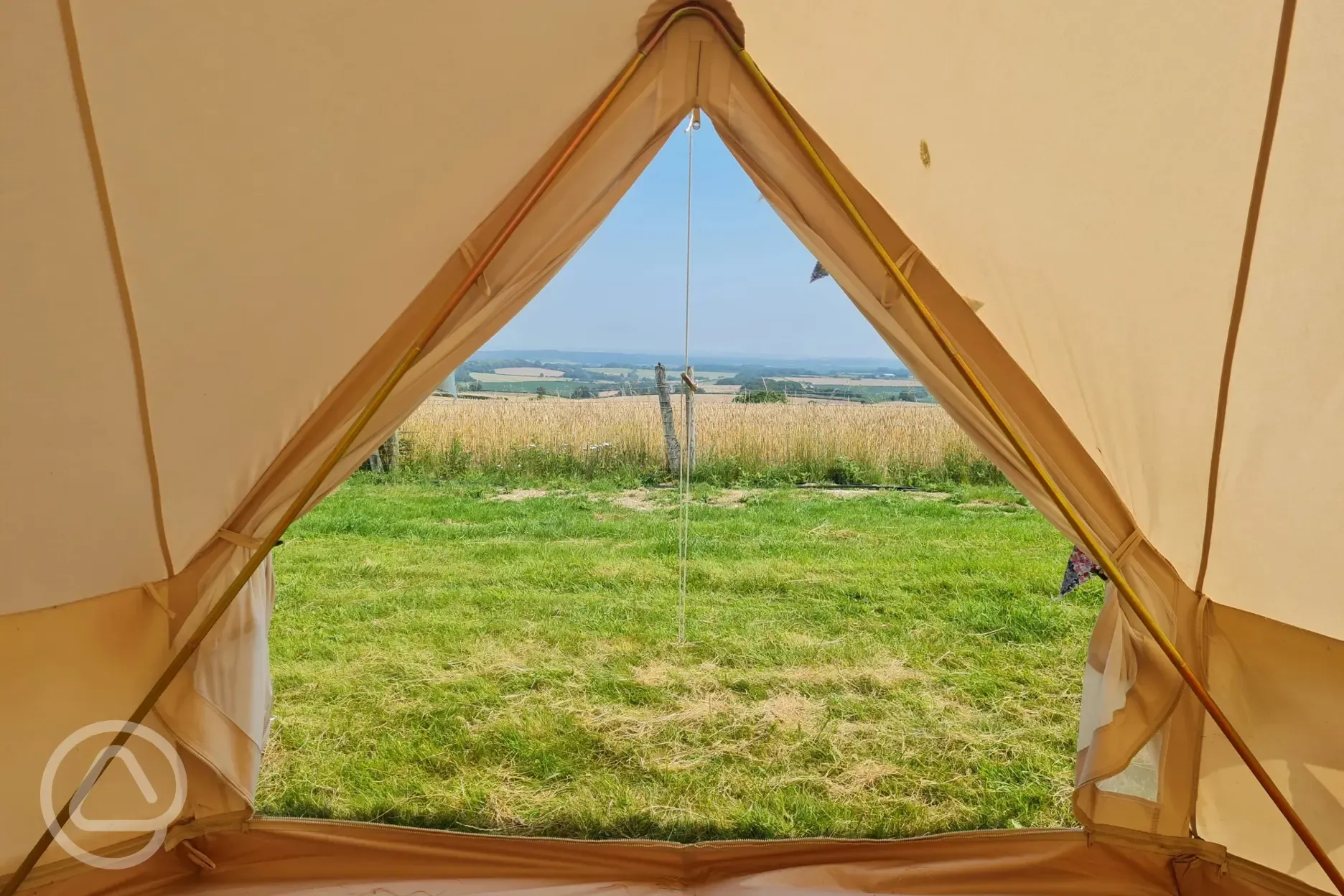 View from the bell tent