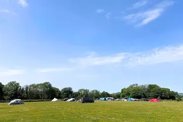 Non electric grass tent pitches at Donkey Down Camping at Culliford Tree