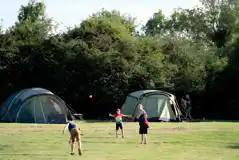 Non electric grass tent pitches