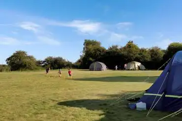 Non electric grass tent pitches