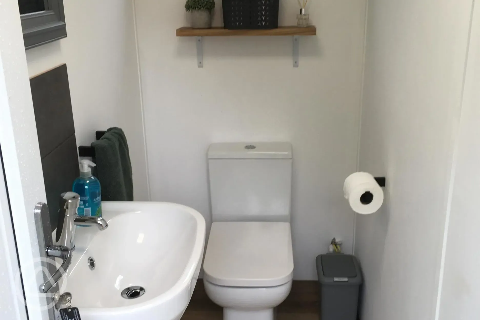 Shared camping pod toilet