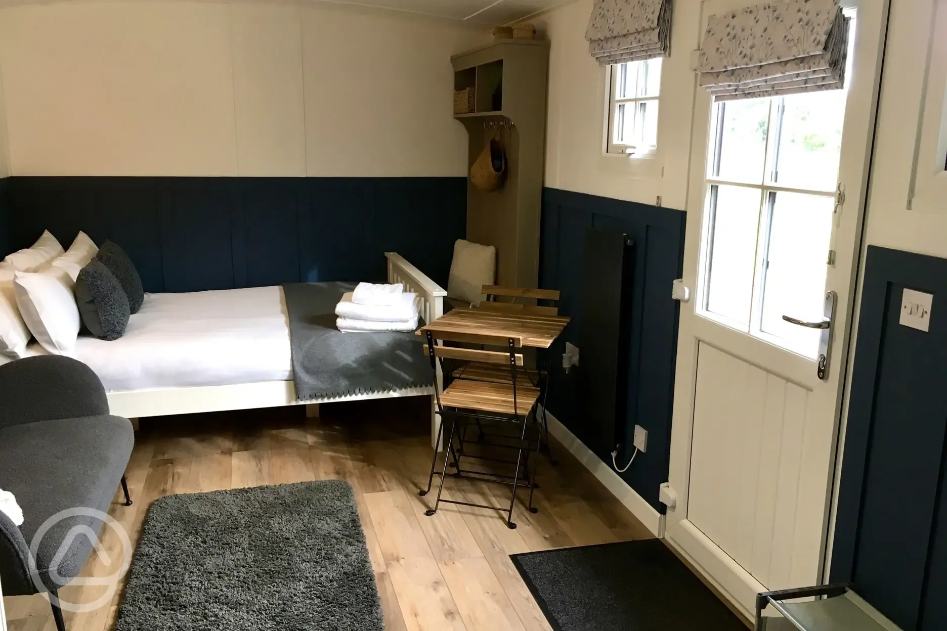 Rosemary shepherd's hut interior