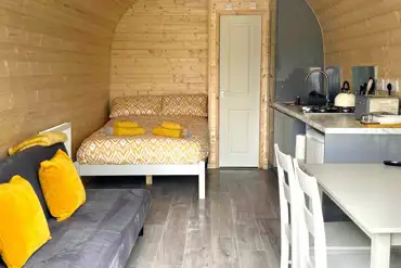 Bryn Hafod glamping pod interior