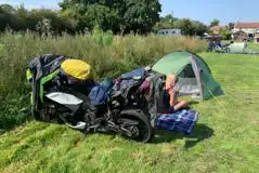 Non electric bike tent pitches