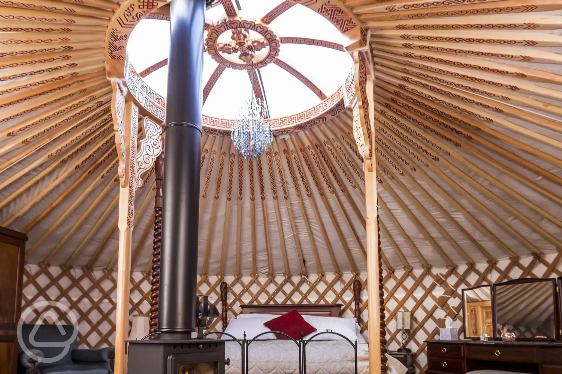 Meadow Yurt interior