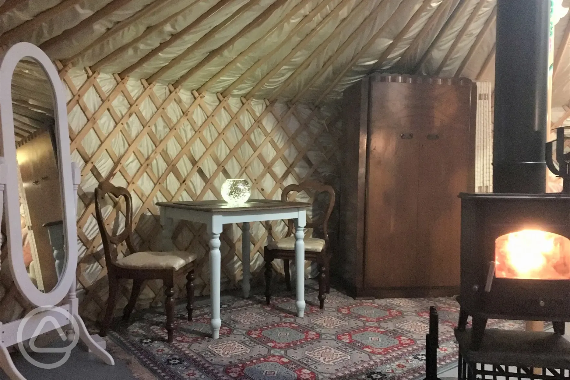 Willow Yurt Interior