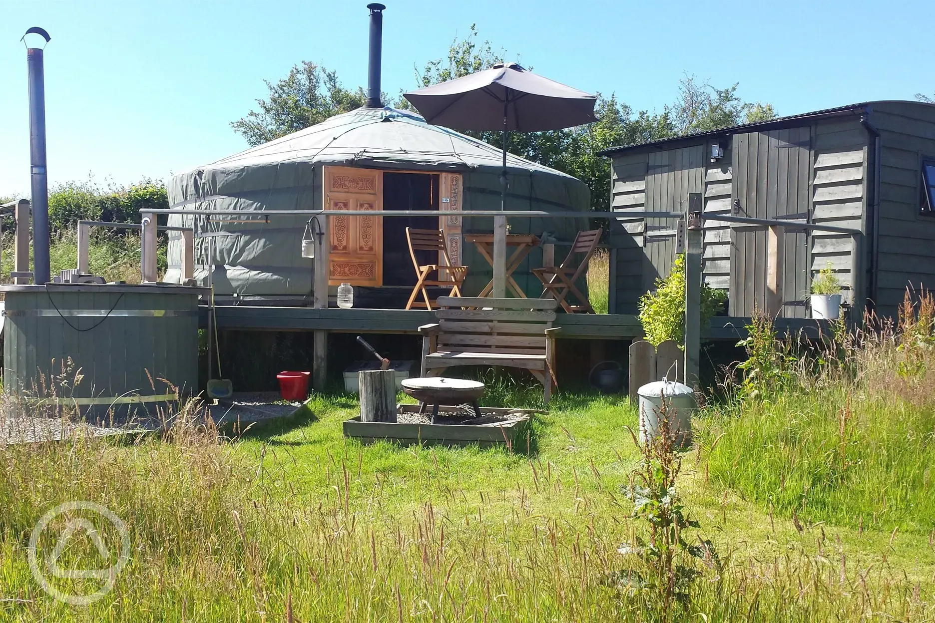 Meadow Yurt with its fabulous facilities