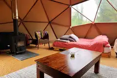 Geodesic dome interior Geodesic dome interior