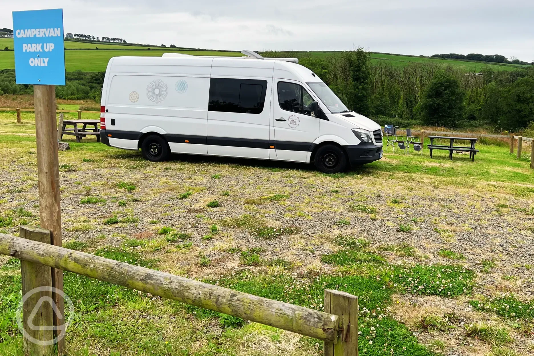 Non electric hardstanding campervan pitches