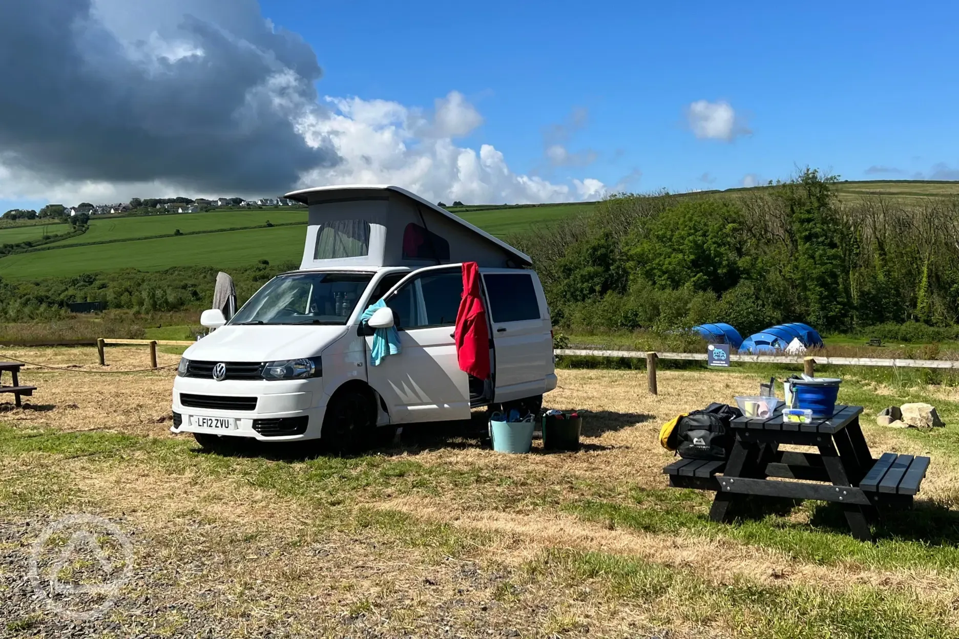 Non electric hardstanding campervan pitches