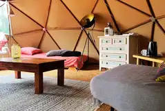 Geodesic dome interior Geodesic dome interior