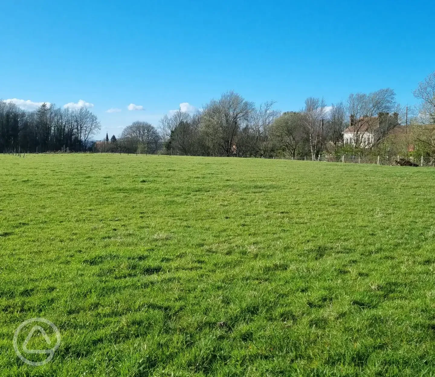 Non electric grass tent pitches 