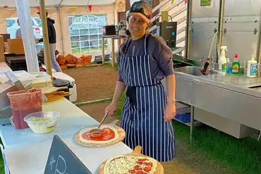 Wood fired pizzas