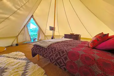 Bell tent interior