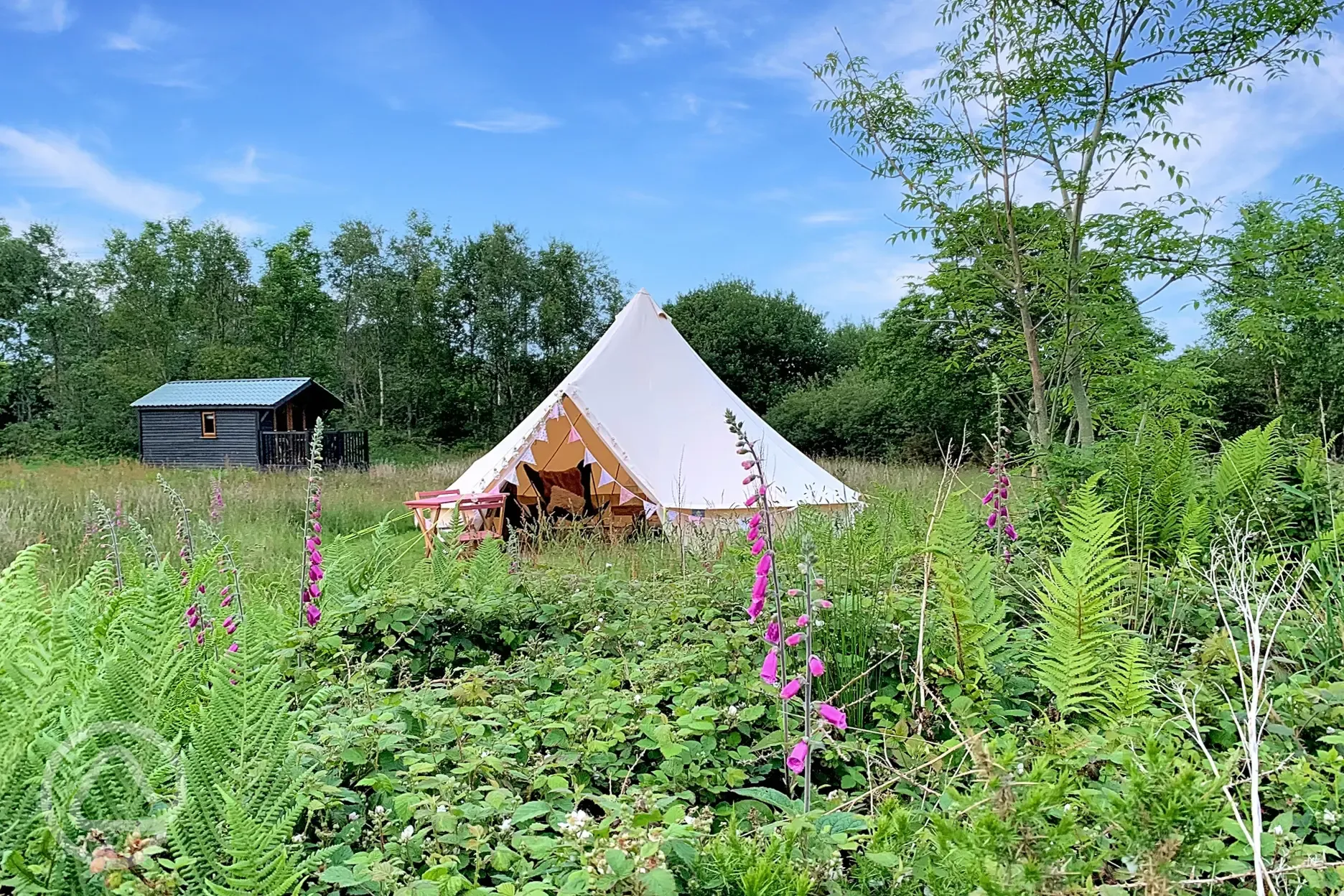 Unfurnished bell tent