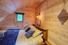 Glamping cabin interior