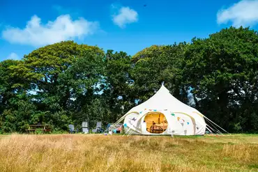Lotus Busy Belle tent at Wheal Busy Holidays