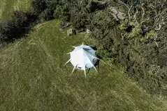 Aerial of Baby Belle at Wheal Busy Holidays