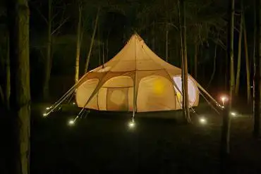 Luna Belle Tent at night