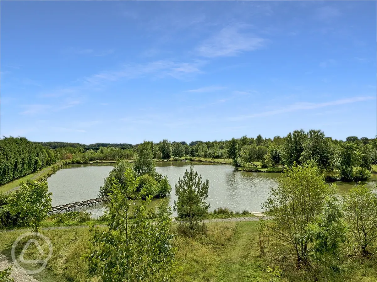 Bronze fishing lake