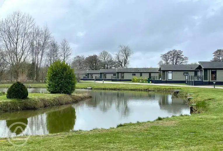 Lodges by the fishing lakes