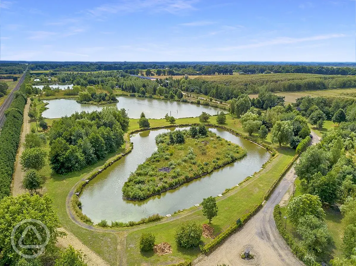 Aerial of the site