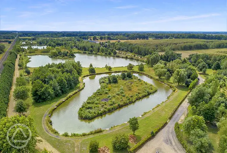 Aerial of the site