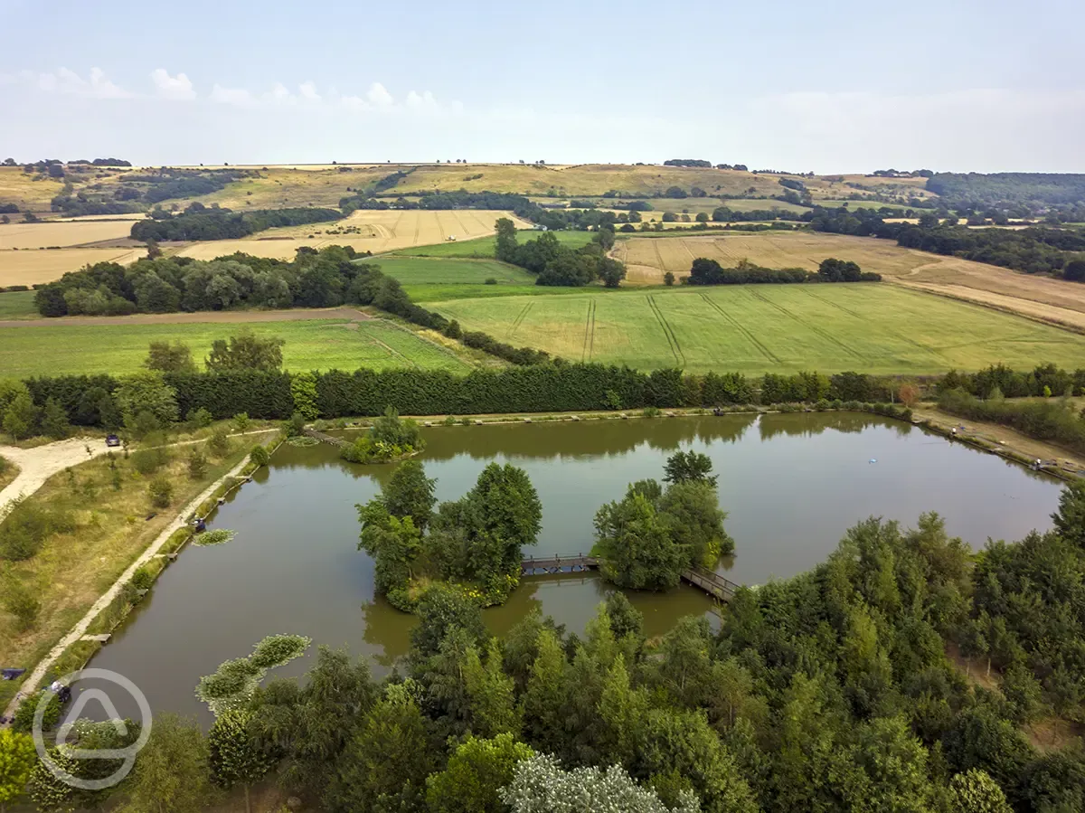 Silver fishing lake