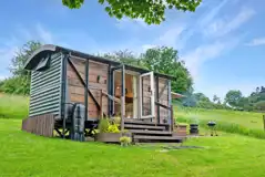 Shepherd's hut at Long Lea View