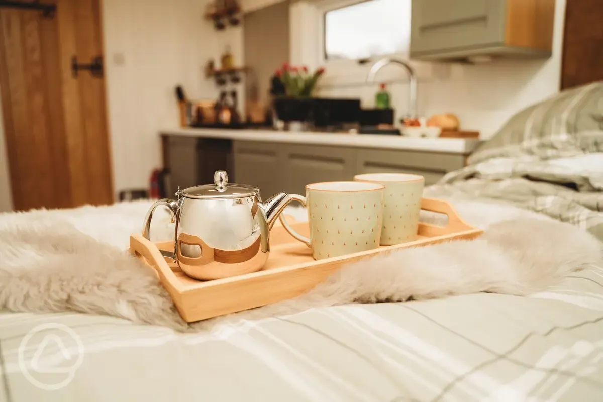 Shepherd's hut bed