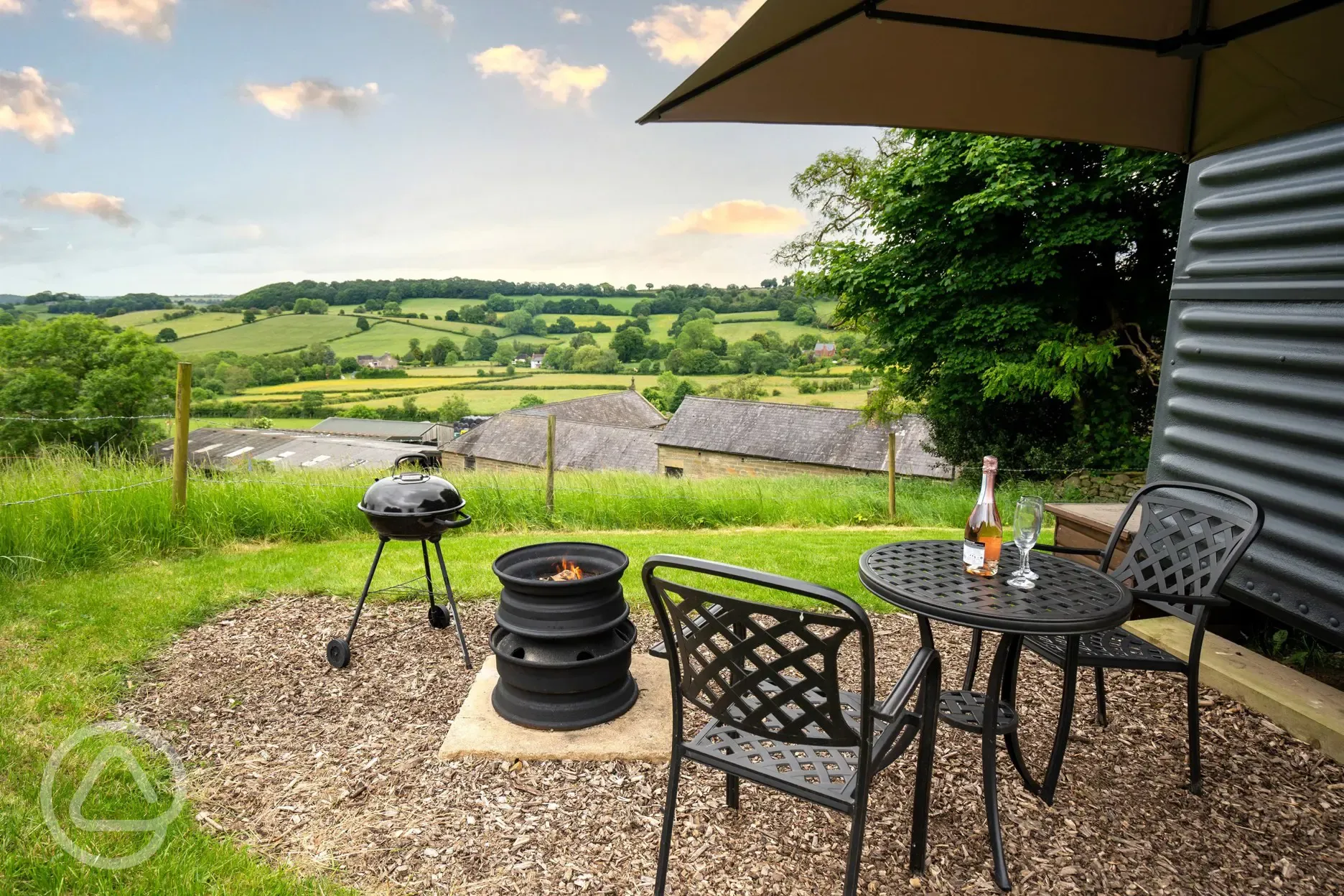 View from the BBQ area