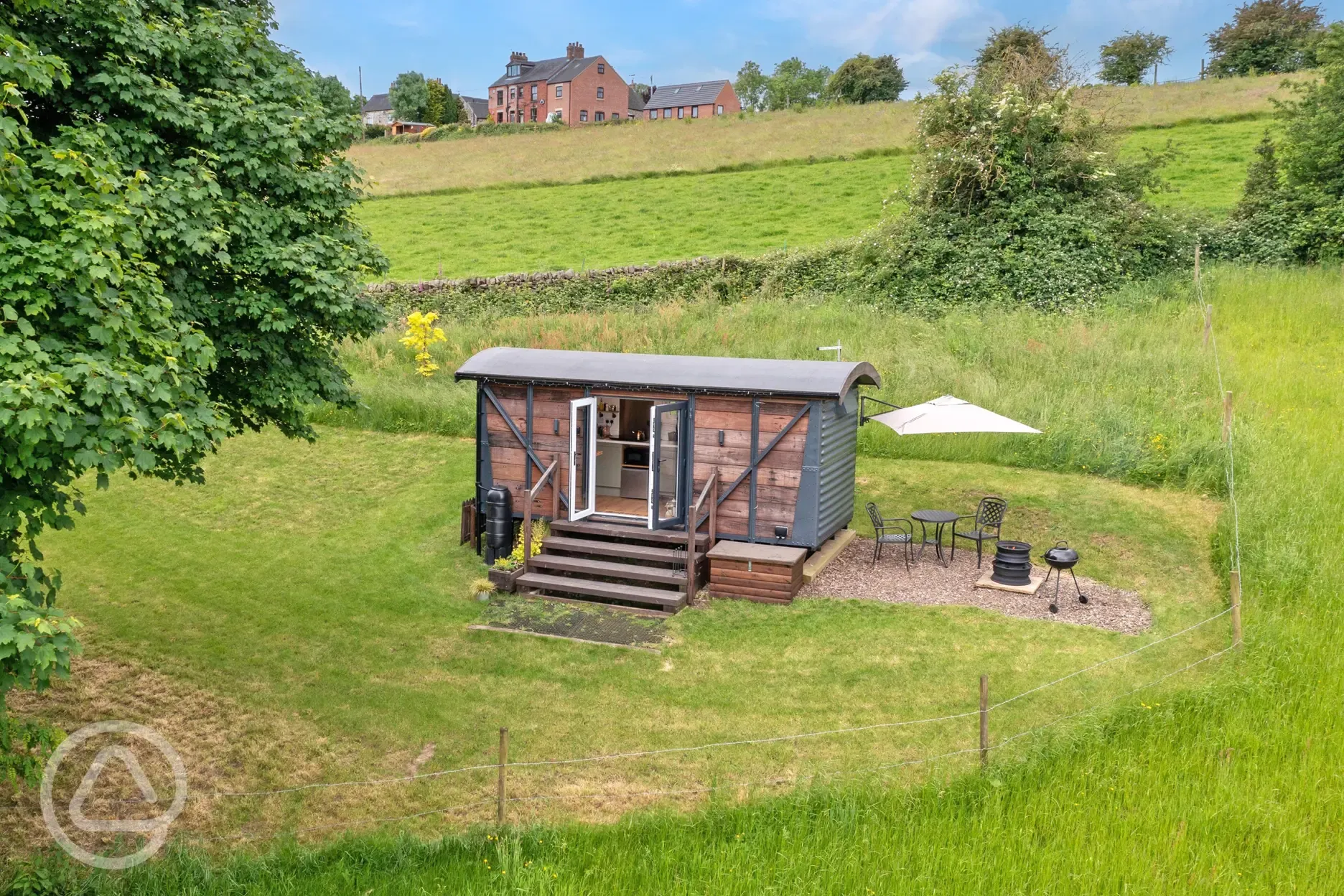 Aerial of the shepherd's hut