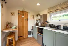 Shepherd's hut kitchenette